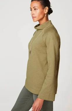 J.Jill Seamed Fleece Mock-Neck Top | Jjill-Women Tops & Tees