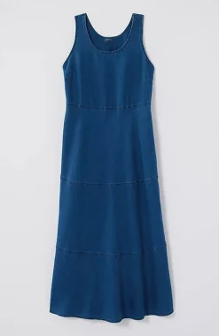 J.Jill Seamed Indigo Midi Dress | Jjill-Women Dresses