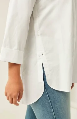 J.Jill Side-Button Stepped-Hem Tunic | Jjill-Women Tunics