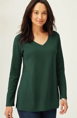 J.Jill Simply Supima® Side-Slit Tunic | Jjill-Women Tops & Tees