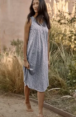 J.Jill Sleep Ultrasoft Henley Gown | Jjill-Women Pajamas & Robes