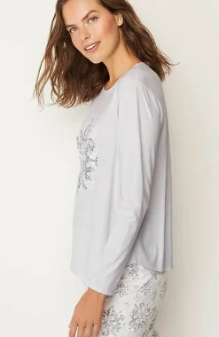 J.Jill Sleep Ultrasoft Long-Sleeve Top | Jjill-Women Pajamas & Robes