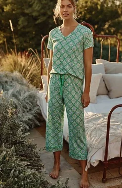 J.Jill Sleep Ultrasoft Piped Crops | Jjill-Women Pajamas & Robes