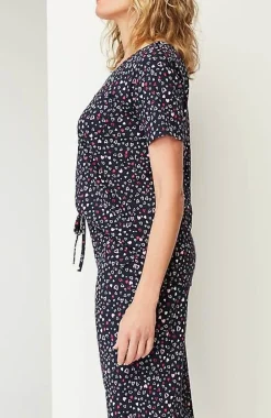 J.Jill Sleep Ultrasoft Piped Crops | Jjill-Women Pajamas & Robes