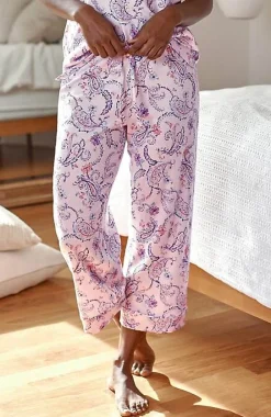 J.Jill Sleep Ultrasoft Piped Crops | Jjill-Women Pajamas & Robes