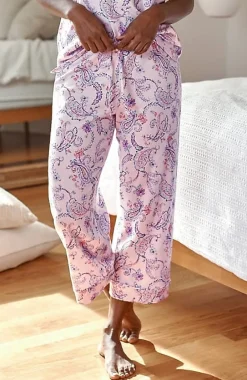J.Jill Sleep Ultrasoft Piped Crops | Jjill-Women Pajamas & Robes