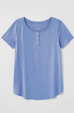 J.Jill Sleep Ultrasoft Short-Sleeve Henley | Jjill-Women Pajamas & Robes