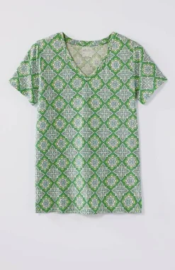 J.Jill Sleep Ultrasoft V-Neck Tee | Jjill-Women Pajamas & Robes