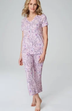 J.Jill Sleep Ultrasoft V-Neck Tee | Jjill-Women Pajamas & Robes