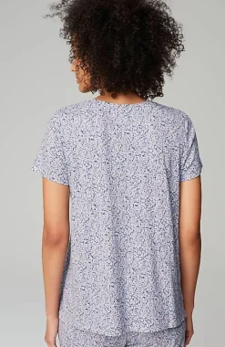J.Jill Sleep Ultrasoft V-Neck Tee | Jjill-Women Pajamas & Robes