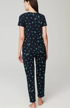J.Jill Sleep Ultrasoft V-Neck Tee | Jjill-Women Pajamas & Robes