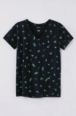J.Jill Sleep Ultrasoft V-Neck Tee | Jjill-Women Pajamas & Robes
