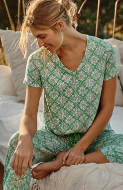 J.Jill Sleep Ultrasoft V-Neck Tee | Jjill-Women Pajamas & Robes