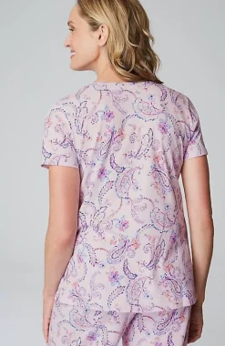J.Jill Sleep Ultrasoft V-Neck Tee | Jjill-Women Pajamas & Robes