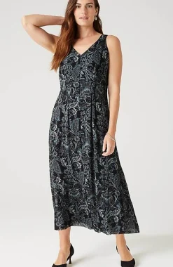 J.Jill Sleeveless Pleated Maxi Dress | Jjill-Women Dresses