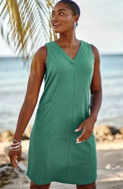 J.Jill Sleeveless V-Neck Knit Dress | Jjill-Women Dresses