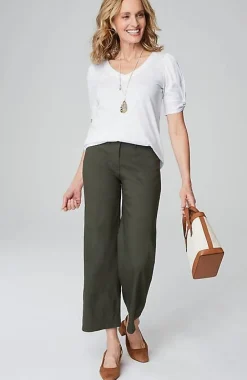 J.Jill Slub-Knit Twist-Sleeve Tee | Jjill-Women Tops & Tees