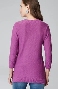 J.Jill Slub Rib-Trimmed Sweater Tunic | Jjill-Women Tunics