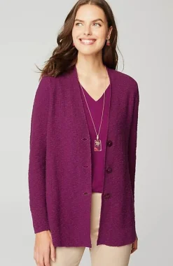 J.Jill Slub-Textured Button-Front Cardi | Jjill-Women Sweaters