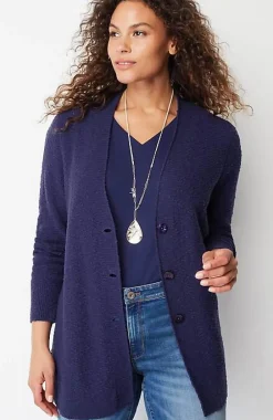 J.Jill Slub-Textured Button-Front Cardi | Jjill-Women Sweaters