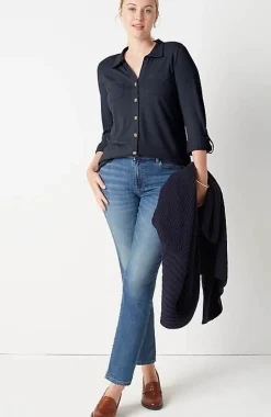 J.Jill Slub-Textured Patch-Pocket Tunic | Jjill-Women Tops & Tees