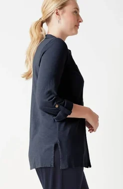 J.Jill Slub-Textured Patch-Pocket Tunic | Jjill-Women Tops & Tees