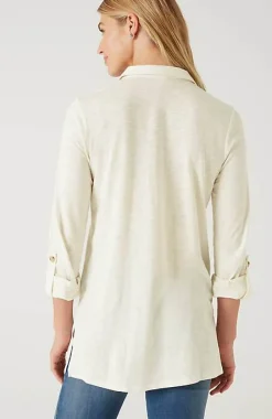 J.Jill Slub-Textured Patch-Pocket Tunic | Jjill-Women Tops & Tees