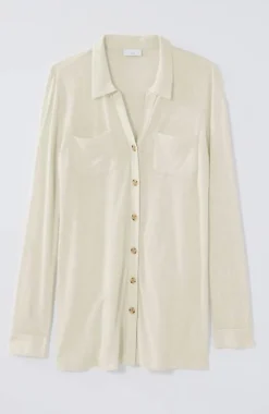 J.Jill Slub-Textured Patch-Pocket Tunic | Jjill-Women Tops & Tees