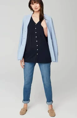 J.Jill Smocked-Bodice Tunic | Jjill-Women Tops & Tees