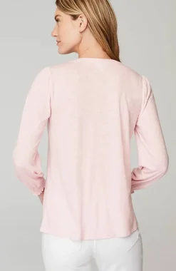 J.Jill Smocked Henley Top | Jjill-Women Tops & Tees