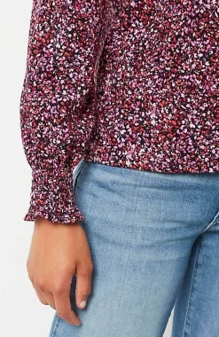 J.Jill Smocked Mock-Neck Top | Jjill-Women Tops & Tees