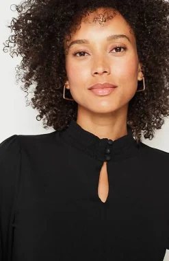 J.Jill Smocked Mock-Neck Top | Jjill-Women Tops & Tees