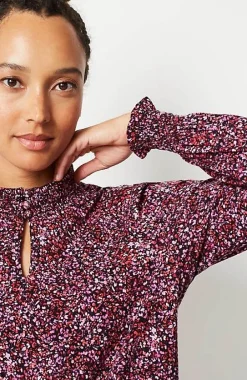 J.Jill Smocked Mock-Neck Top | Jjill-Women Tops & Tees