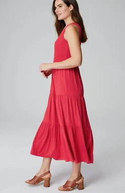 J.Jill Smocked Tiered Midi Dress | Jjill-Women Dresses