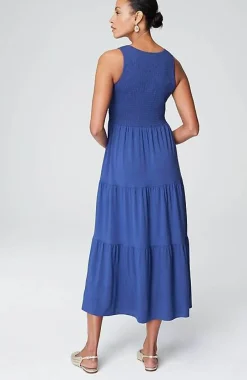 J.Jill Smocked Tiered Midi Dress | Jjill-Women Dresses