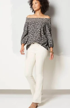 J.Jill Smocked Two-Way A-Line Top | Jjill-Women Shirts & Blouses