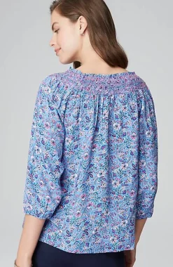 J.Jill Smocked Two-Way A-Line Top | Jjill-Women Shirts & Blouses