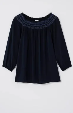 J.Jill Smocked Two-Way A-Line Top | Jjill-Women Shirts & Blouses