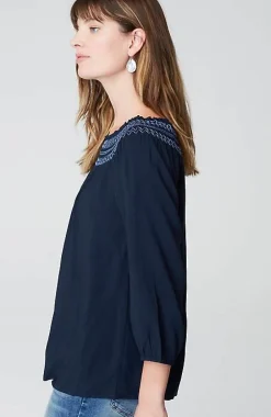 J.Jill Smocked Two-Way A-Line Top | Jjill-Women Shirts & Blouses