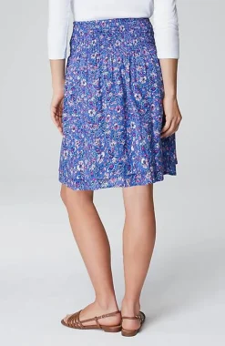 J.Jill Smocked-Waist Layered Skirt | Jjill-Women Skirts