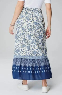 J.Jill Smocked-Waist Tiered Maxi Skirt | Jjill-Women Skirts