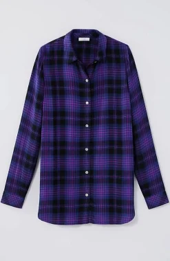 J.Jill Soft Button-Front Plaid Tunic | Jjill-Women Tunics