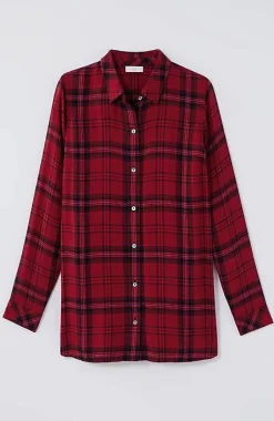 J.Jill Soft Button-Front Plaid Tunic | Jjill-Women Tunics