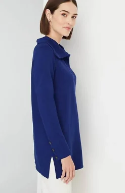 J.Jill Soft-Knit Collared Tunic | Jjill-Women Tops & Tees