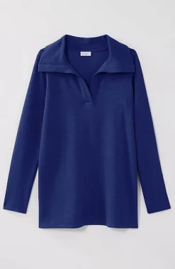 J.Jill Soft-Knit Collared Tunic | Jjill-Women Tops & Tees