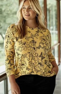 J.Jill Stenciled Garden Pullover Sweater | Jjill-Women Sweaters