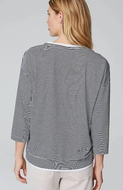 J.Jill Striped Double-Layer Tee | Jjill-Women Tops & Tees