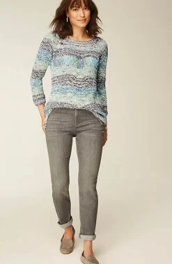 J.Jill Textured Convertible-Shoulder Sweater | Jjill-Women Sweaters
