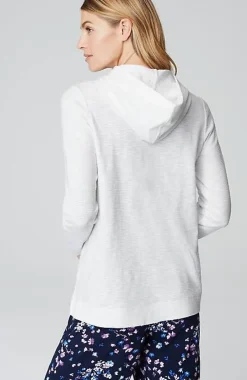 J.Jill Textured-Cotton Hoodie | Jjill-Women Tops & Tees