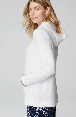 J.Jill Textured-Cotton Hoodie | Jjill-Women Tops & Tees